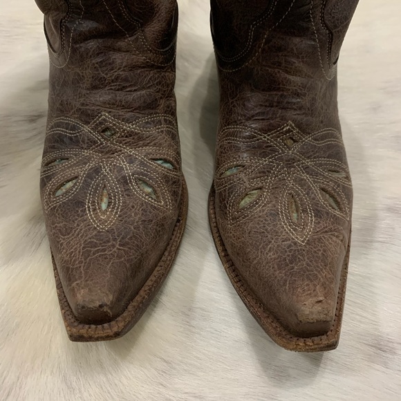 TONY LAMA • Leather Boots “Chocolate Rancho” - Picture 8 of 16